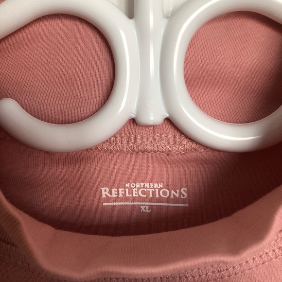 Cotton Pink Turtle Neck Long Sleeve T-shirt - Picture 3 of 4